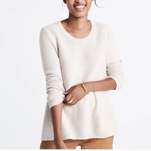 Madewell Riverside Texture Sweater Antique White size XS - Picture 1 of 7